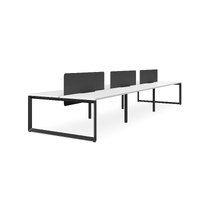 Forum Double Side 6 People Desk Optic Screen