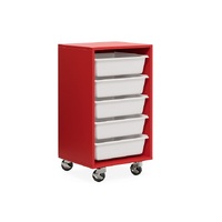 5 Mobile Tote Box Melamine Trolley