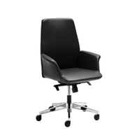 Accord Medium Back Leather Chair