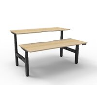 2 Person Back to Back Electric Workstation Boost