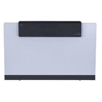 White Reception Counter with Black Hob RC1809 