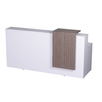 Urban White Reception Desk