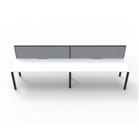 2 User Single Sided Workstation Profile Leg Screen