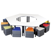 Pentagon Educational Table with 25mm Top