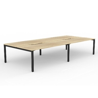 Axis Fixed Height 4 User Double Sided Desk