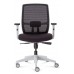 Luminous Mesh Back Office Executive Visitor Chair with Arms White Frame