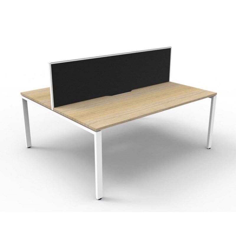 Double Sided Multi User Workstation Profile Leg with Screen
