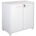 Axis White Credenza with 2 Levels