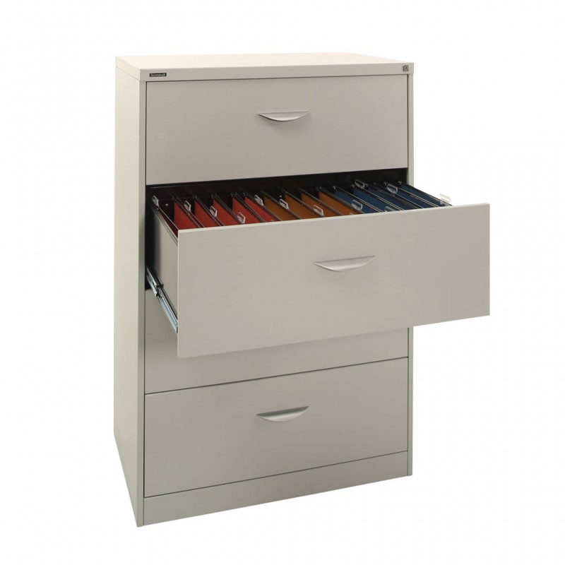 4 Drawer Lateral Filing Cabinet - Brownbuilt Octave